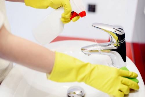 Local cleaner refreshing a Ruislip property after renovation work