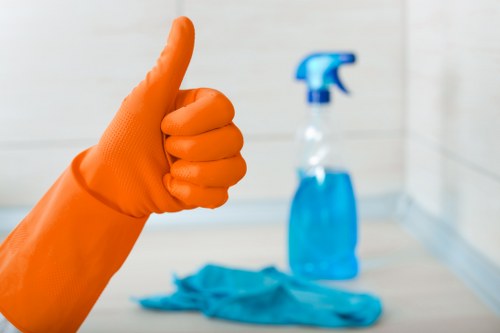 Deep cleaning a kitchen as part of house cleaning in Ruislip