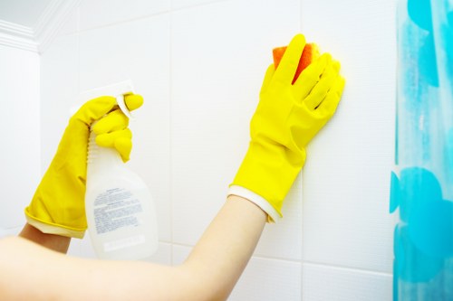 Deep cleaning team working in a Ruislip residential property
