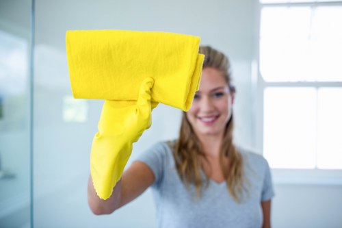 Regular communal area cleaning in a local Ruislip apartment building