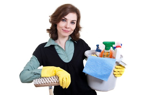 Professional hot water extraction cleaning on a living room carpet